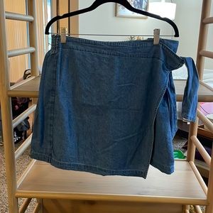 American Eagle Faux Wrap Skirt